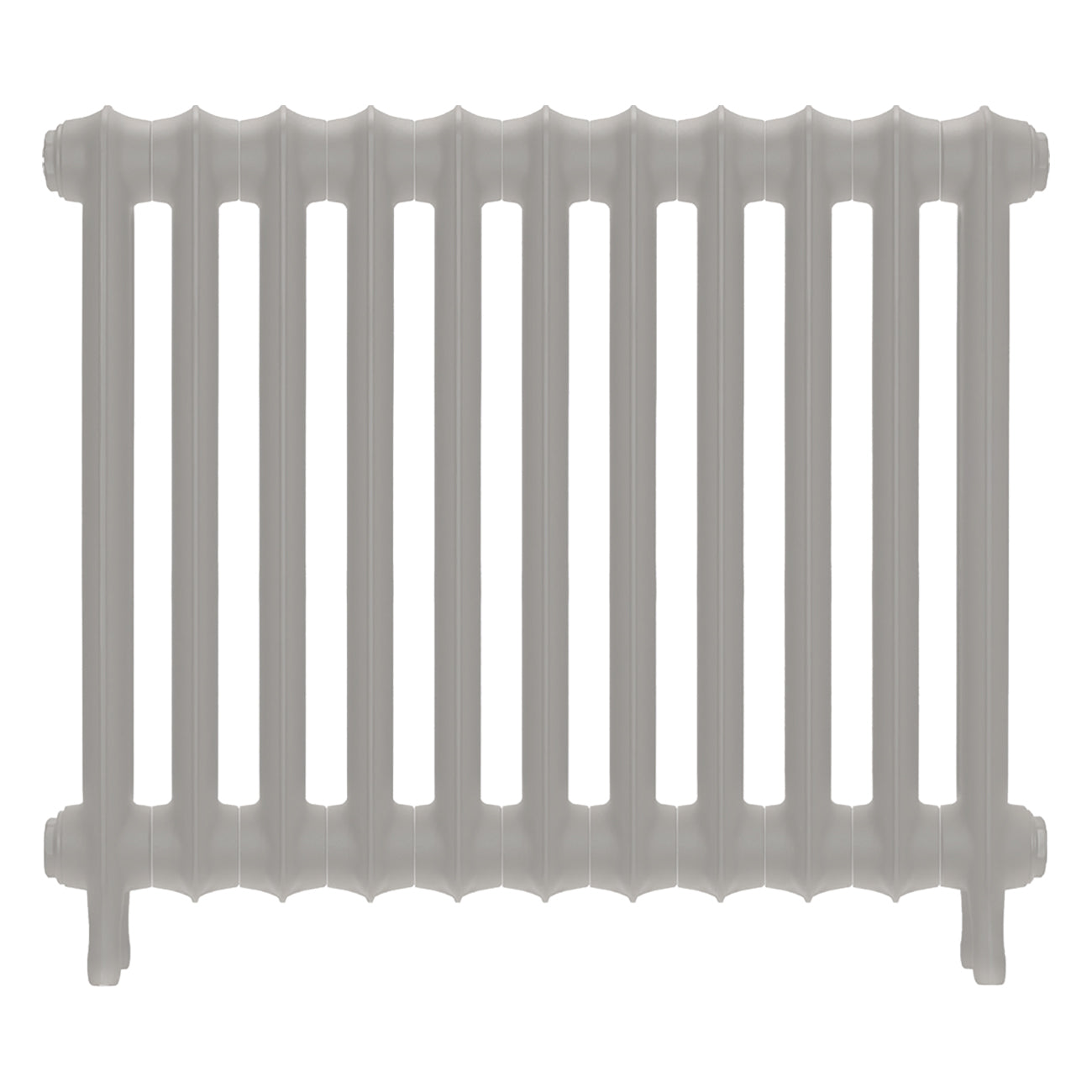 Emmeline III - Pebble Grey Cast Iron Column Radiator H616mm x W762mm 3 Column - Wall Hung
