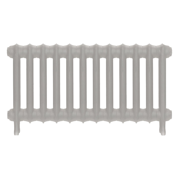 Emmeline III - Pebble Grey Cast Iron Column Radiator H416mm x W828mm 3 Column - Wall Hung