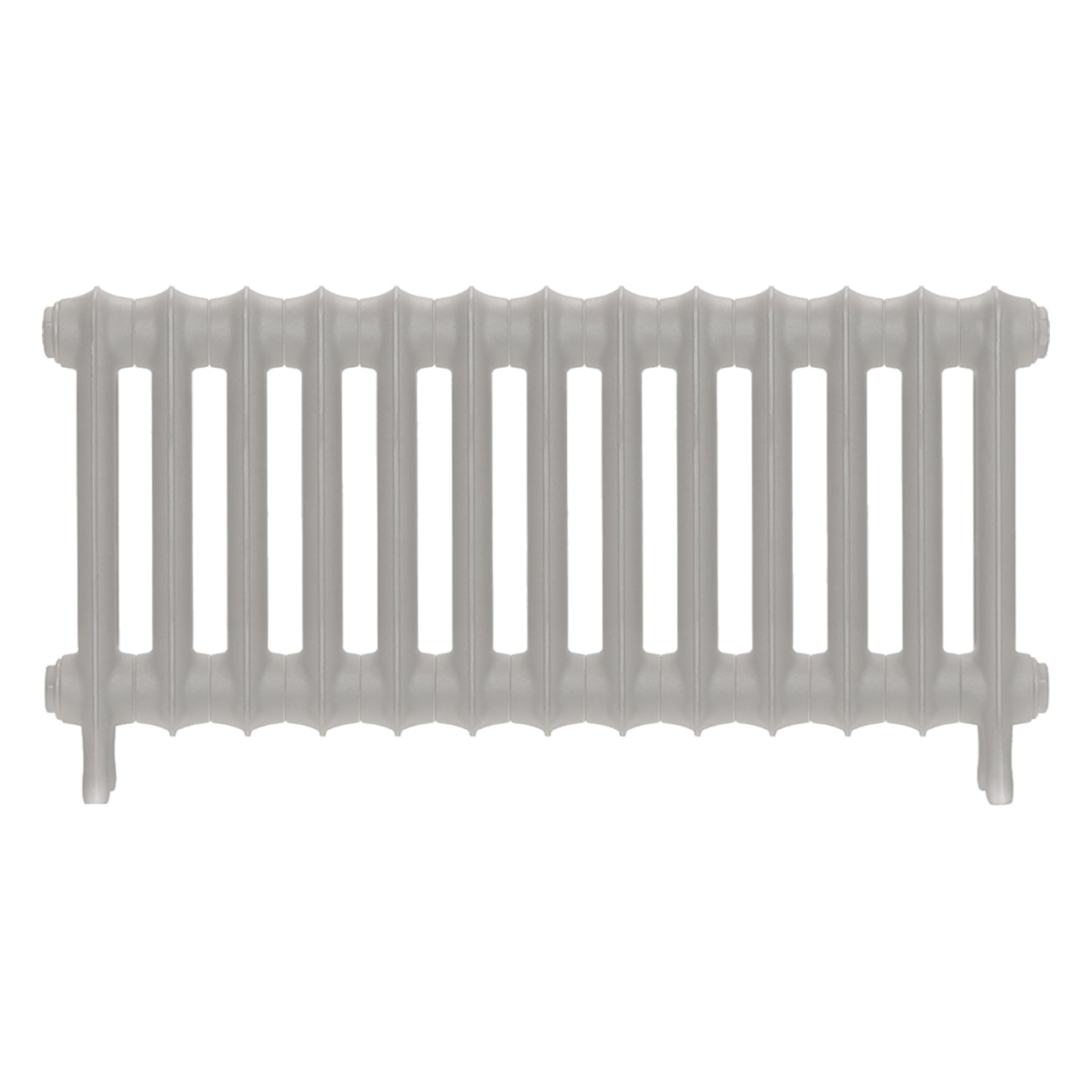 Emmeline III - Pebble Grey Cast Iron Column Radiator H416mm x W895mm 3 Column - Wall Hung