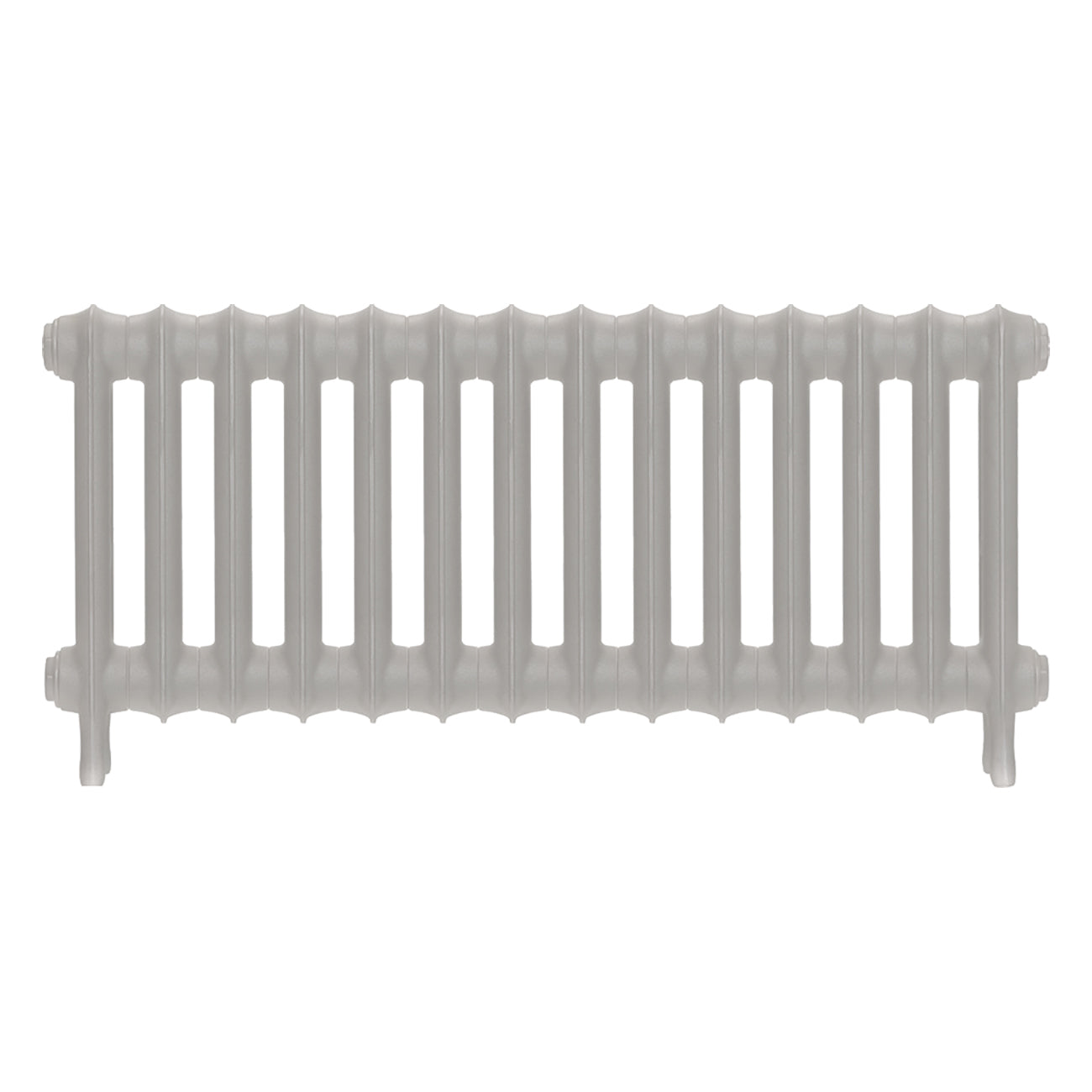 Emmeline III - Pebble Grey Cast Iron Column Radiator H416mm x W961mm 3 Column - Wall Hung
