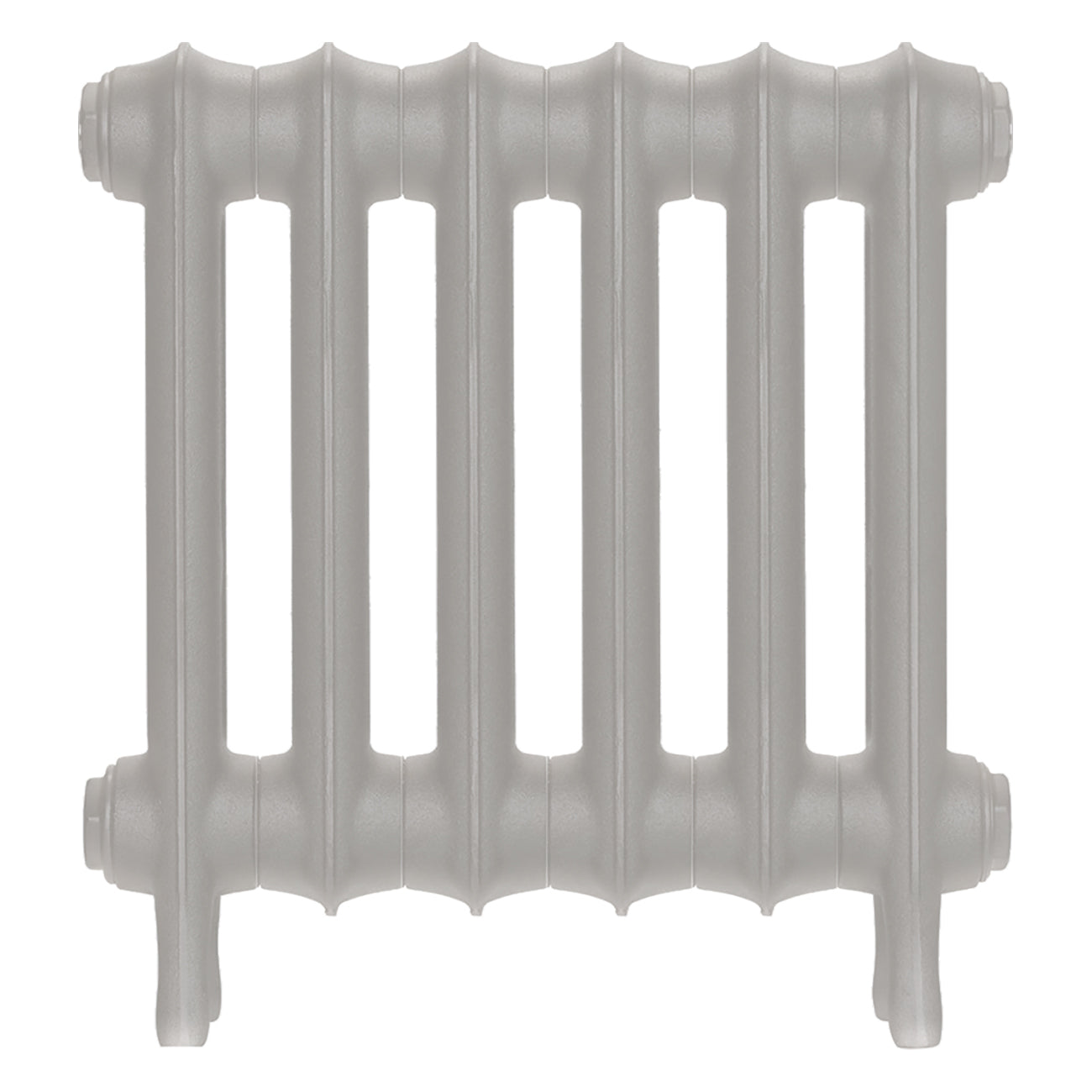 Emmeline III - Pebble Grey Cast Iron Column Radiator H416mm x W429mm 3 Column - Wall Hung