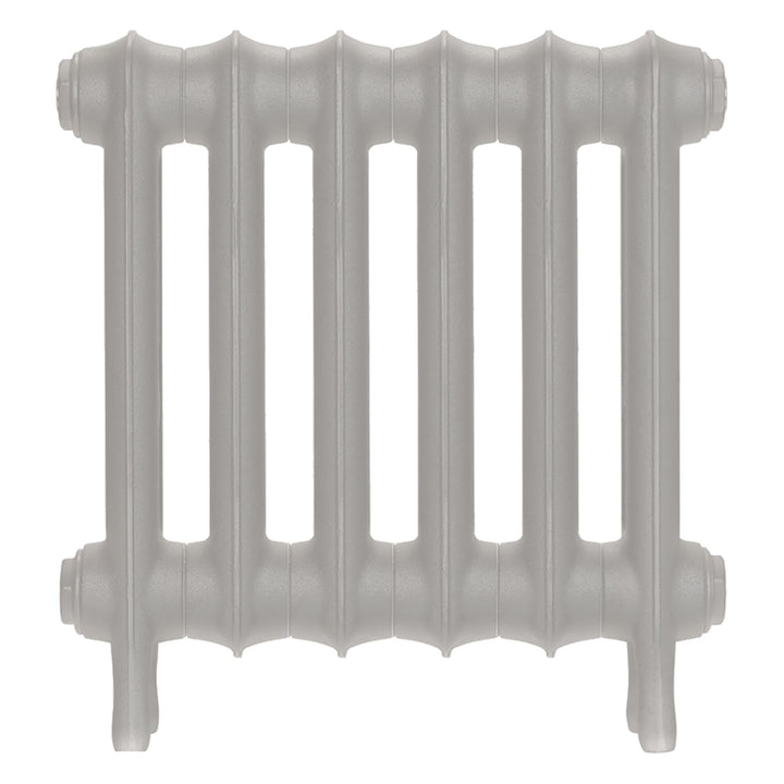 Emmeline III - Pebble Grey Cast Iron Column Radiator H416mm x W429mm 3 Column - Wall Hung