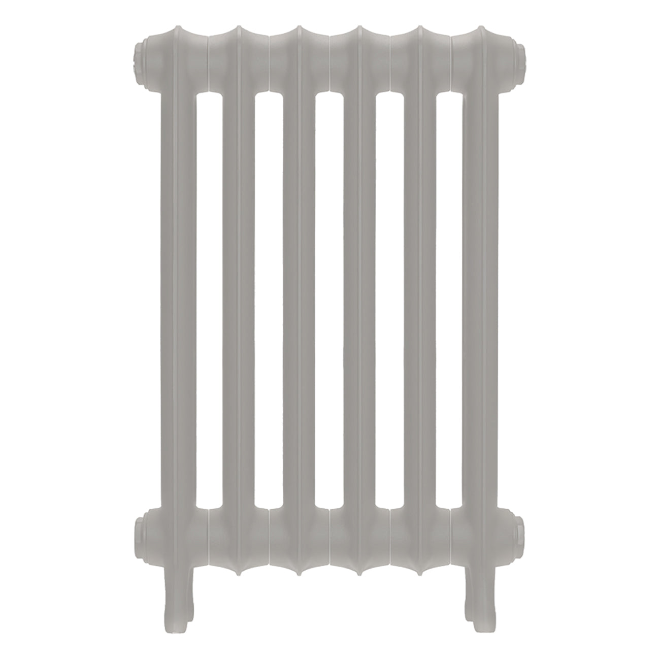 Emmeline III - Pebble Grey Cast Iron Column Radiator H616mm x W429mm 3 Column - Wall Hung