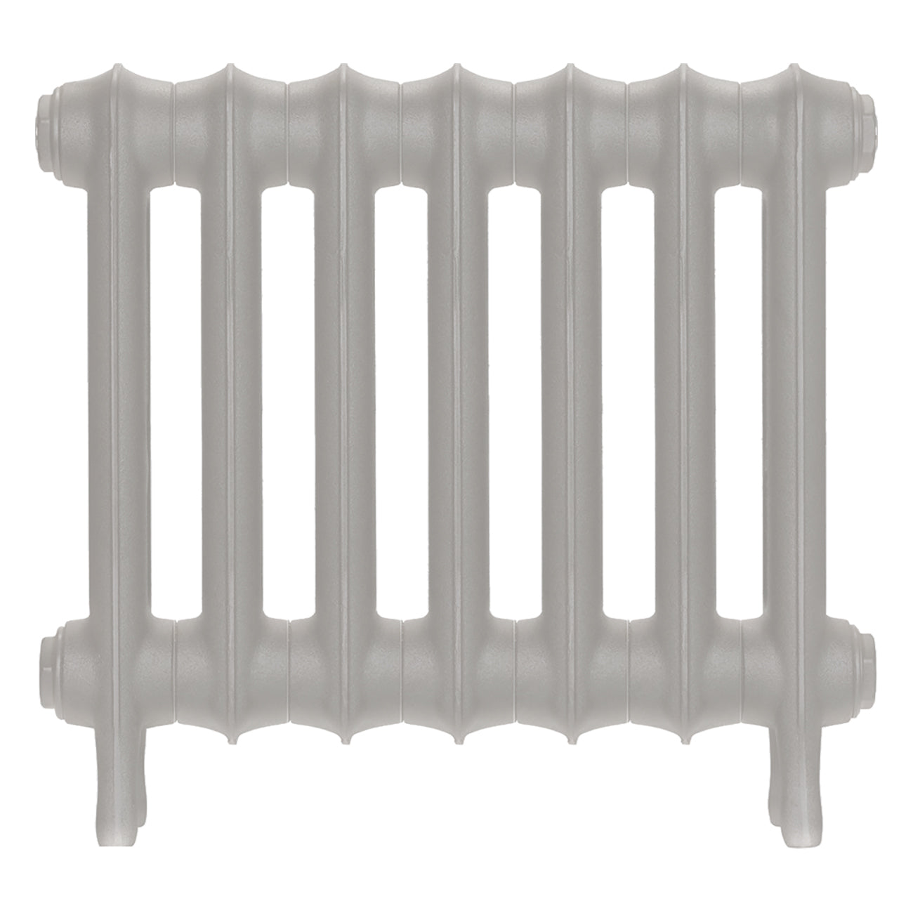 Emmeline III - Pebble Grey Cast Iron Column Radiator H416mm x W496mm 3 Column - Wall Hung