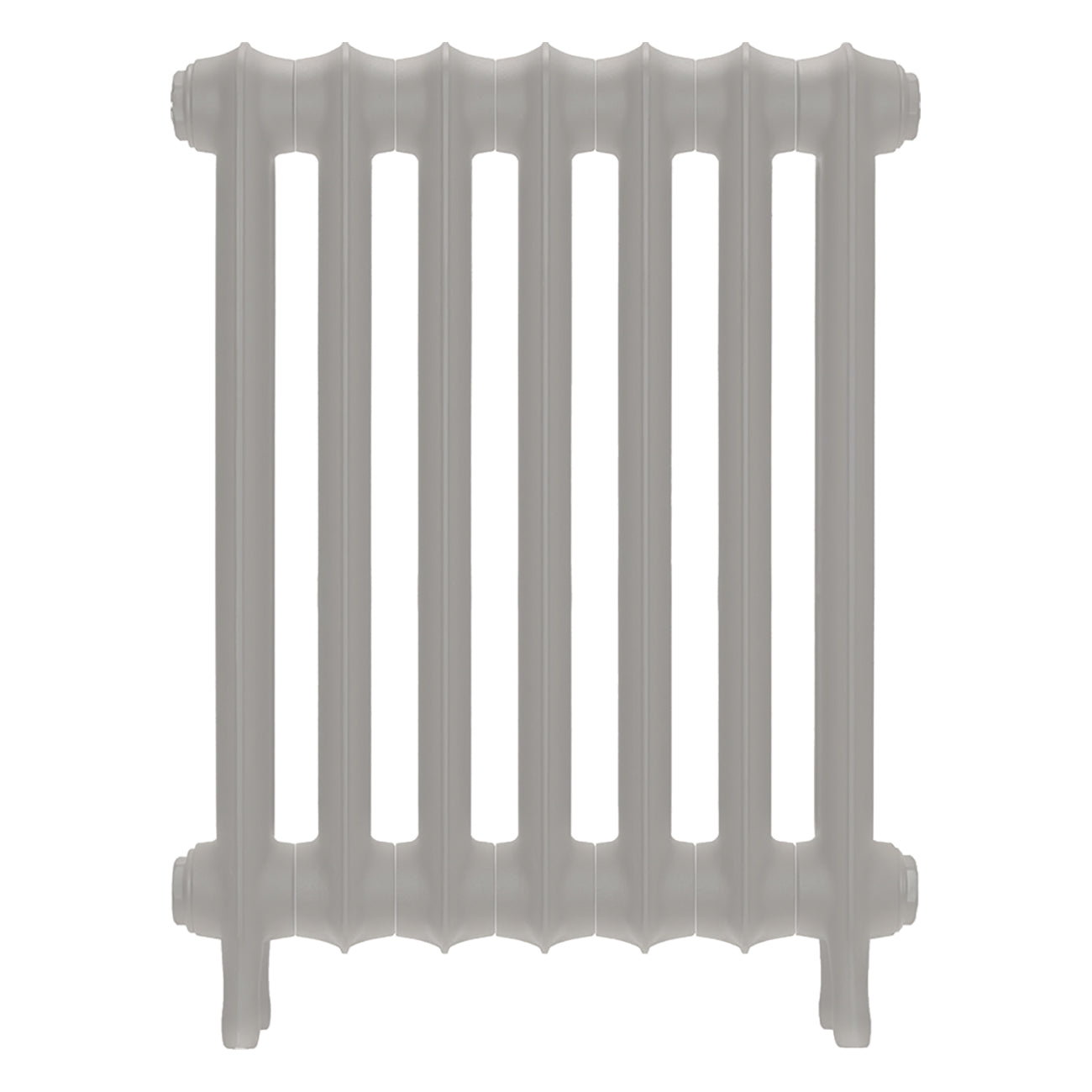 Emmeline III - Pebble Grey Cast Iron Column Radiator H616mm x W496mm 3 Column - Wall Hung