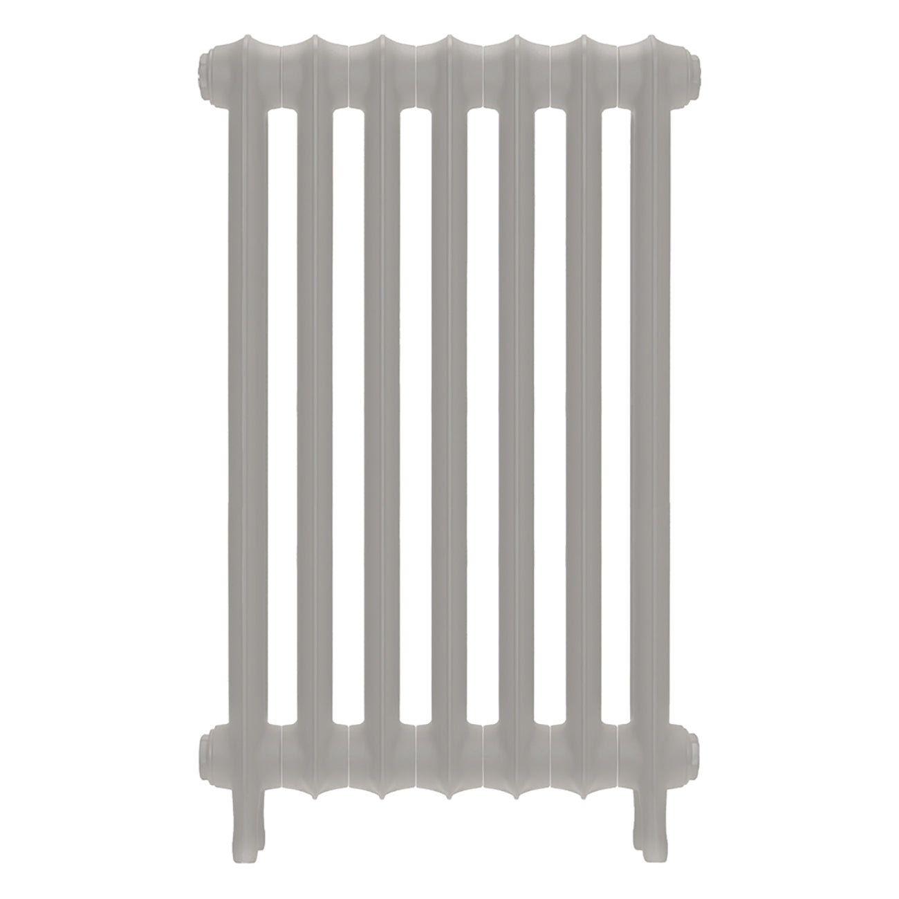 Emmeline III - Pebble Grey Cast Iron Column Radiator H816mm x W496mm 3 Column - Wall Hung
