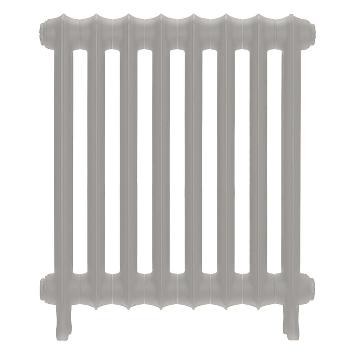 Emmeline III - Pebble Grey Cast Iron Column Radiator H616mm x W562mm 3 Column - Wall Hung