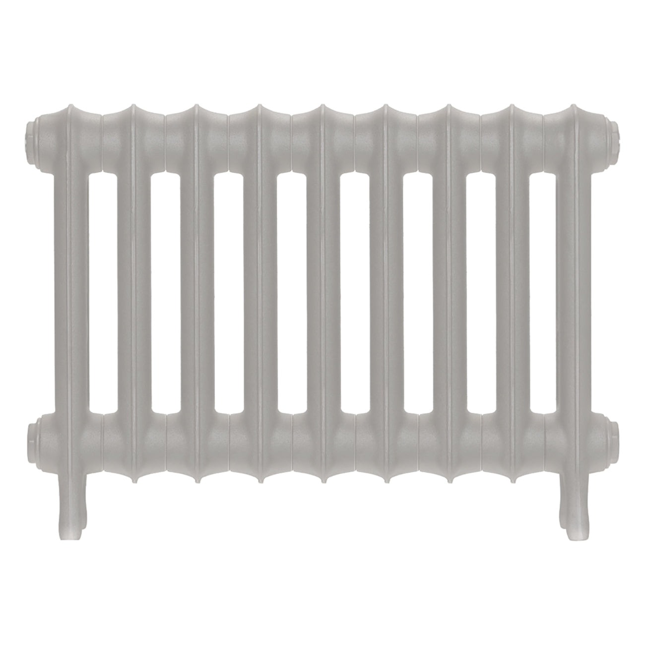 Emmeline III - Pebble Grey Cast Iron Column Radiator H416mm x W629mm 3 Column - Wall Hung