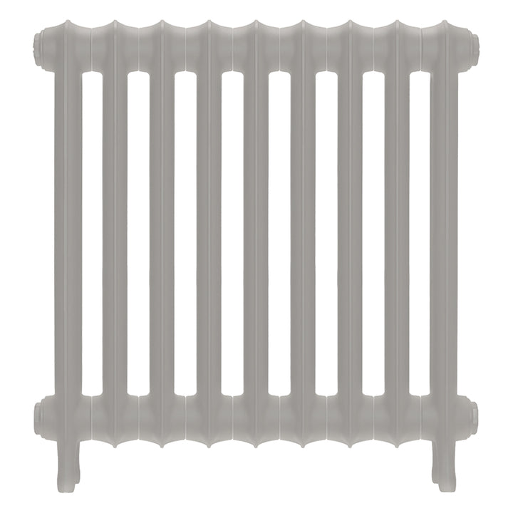 Emmeline III - Pebble Grey Cast Iron Column Radiator H616mm x W629mm 3 Column - Wall Hung