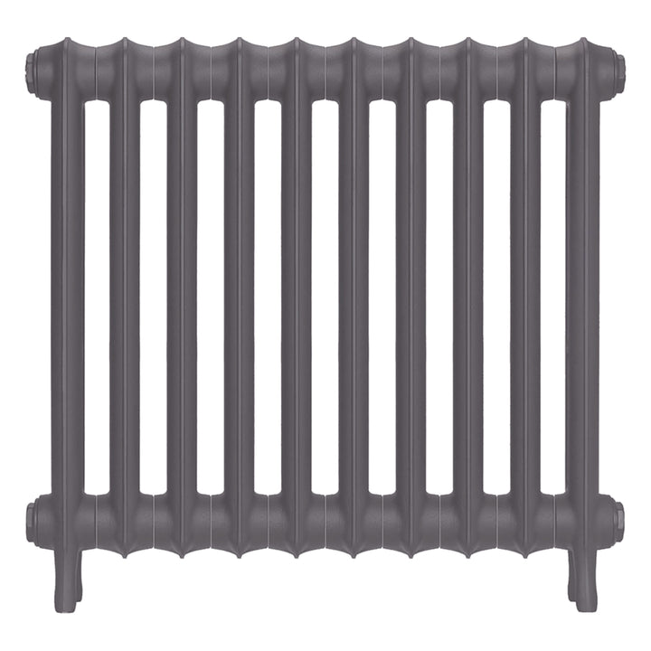Emmeline I - Quartz Grey Cast Iron Column Radiator H607mm x W695mm 1 Column - Wall Hung