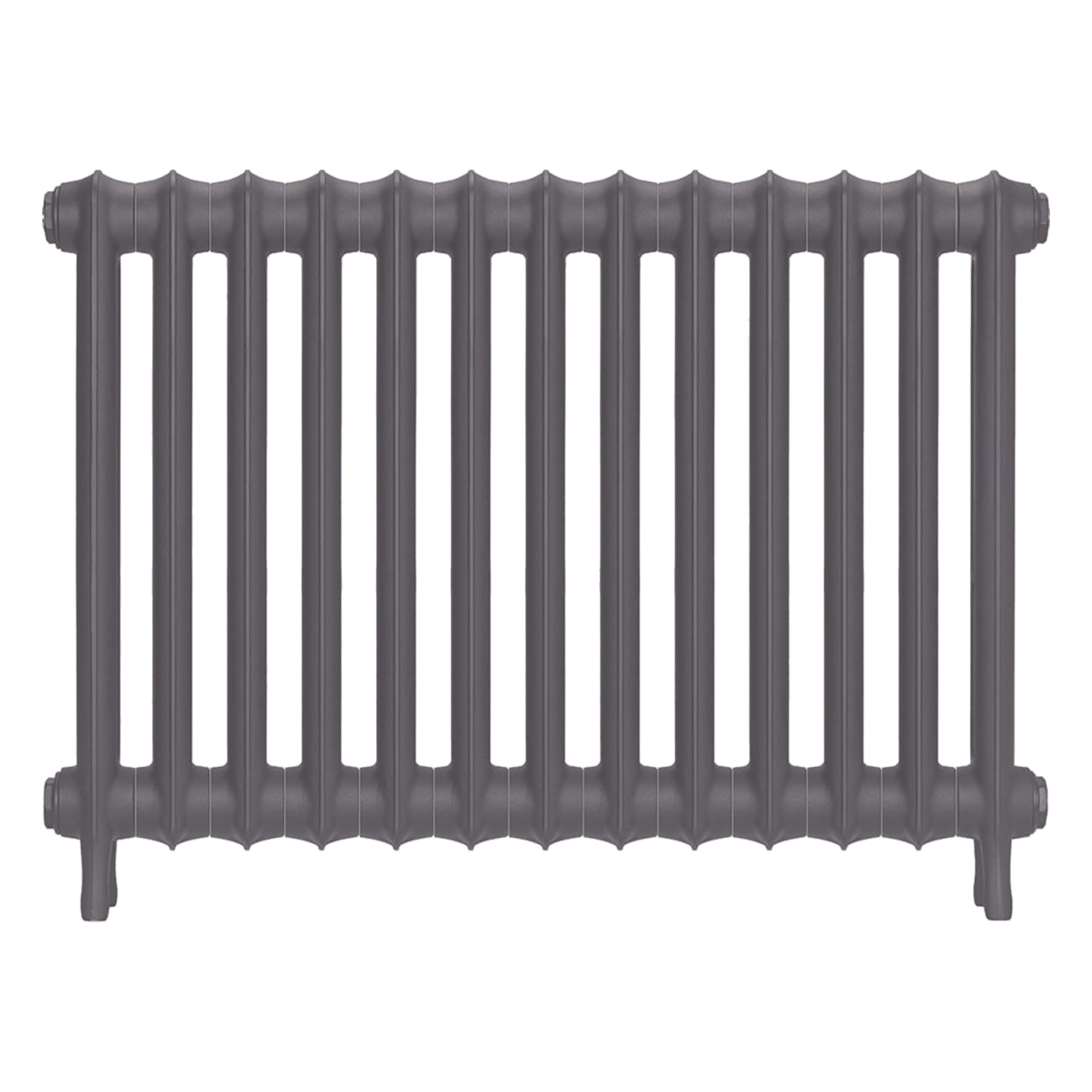 Emmeline I - Quartz Grey Cast Iron Column Radiator H607mm x W895mm 1 Column - Wall Hung