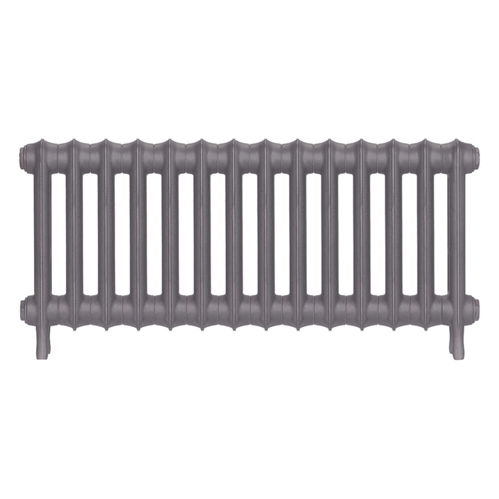 Emmeline I - Quartz Grey Cast Iron Column Radiator H407mm x W961mm 1 Column - Wall Hung