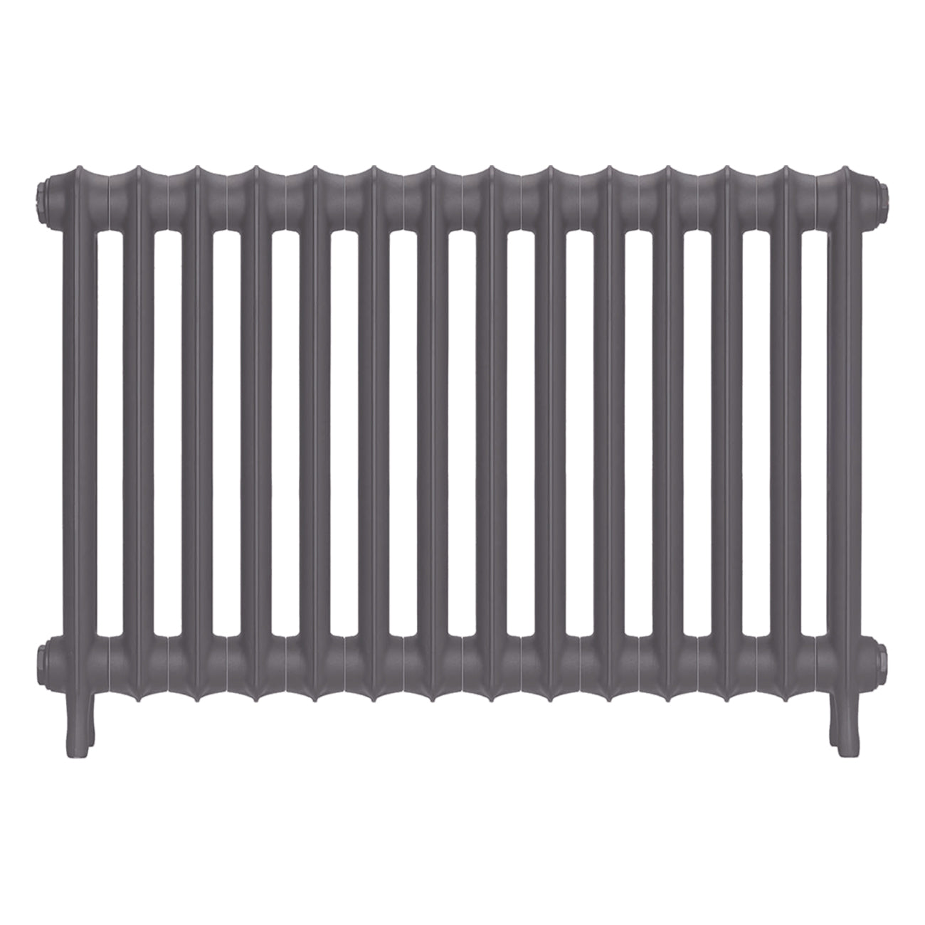 Emmeline I - Quartz Grey Cast Iron Column Radiator H607mm x W961mm 1 Column - Wall Hung