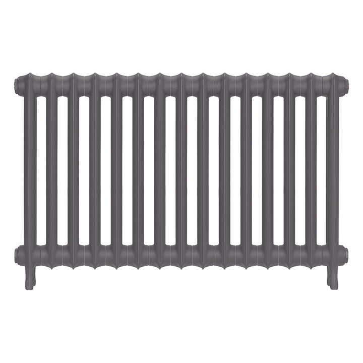 Emmeline I - Quartz Grey Cast Iron Column Radiator H607mm x W1028mm 1 Column - Wall Hung