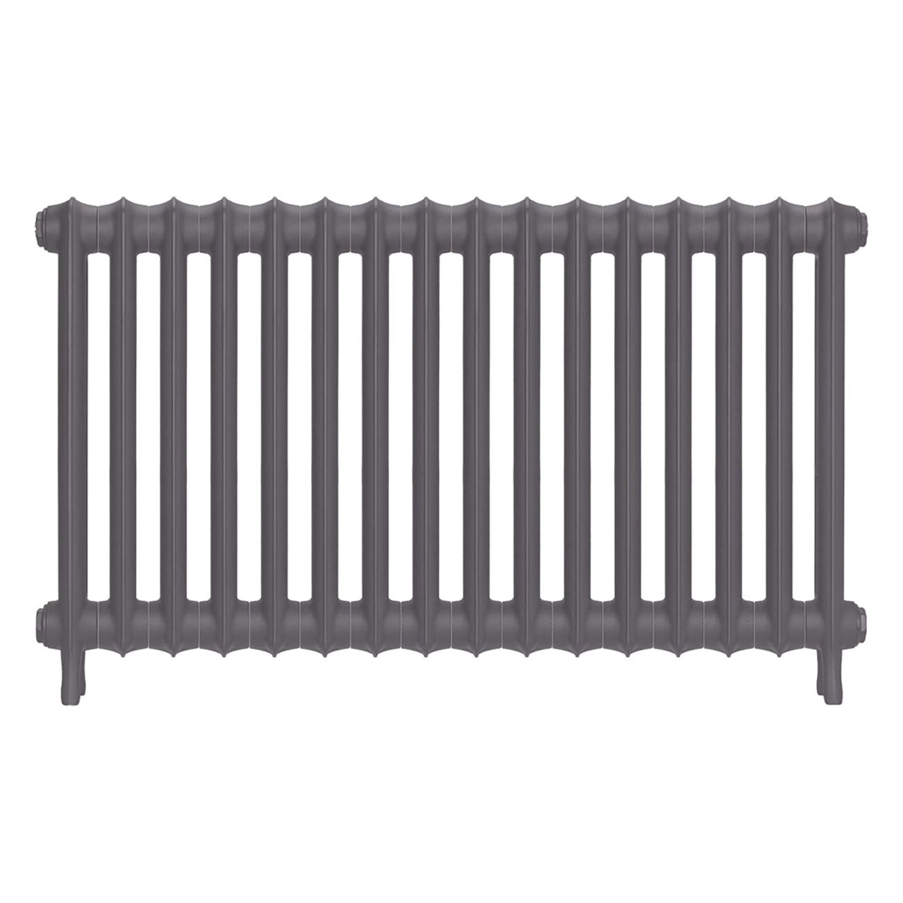 Emmeline I - Quartz Grey Cast Iron Column Radiator H607mm x W1094mm 1 Column - Wall Hung