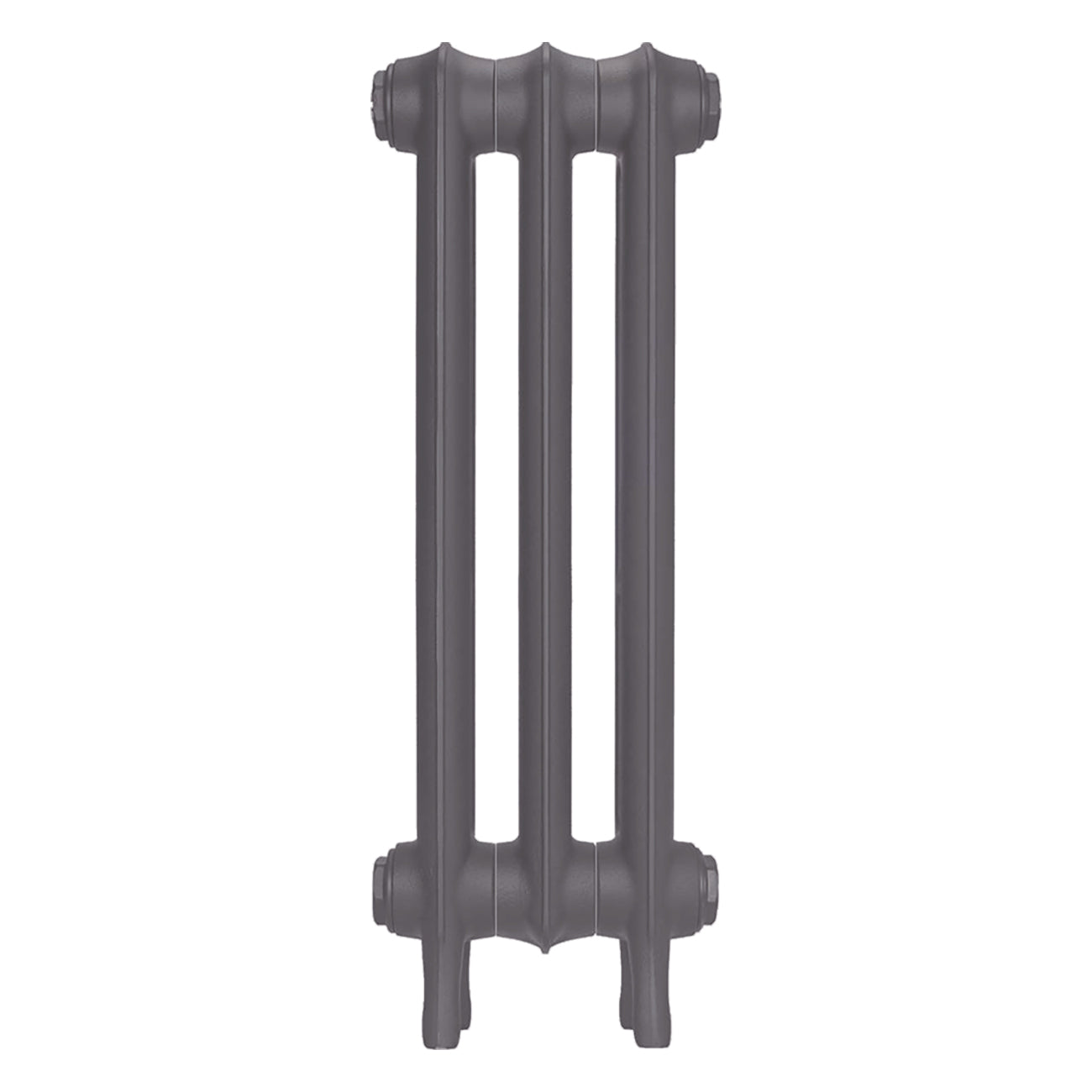 Emmeline I - Quartz Grey Cast Iron Column Radiator H607mm x W230mm 1 Column - Wall Hung