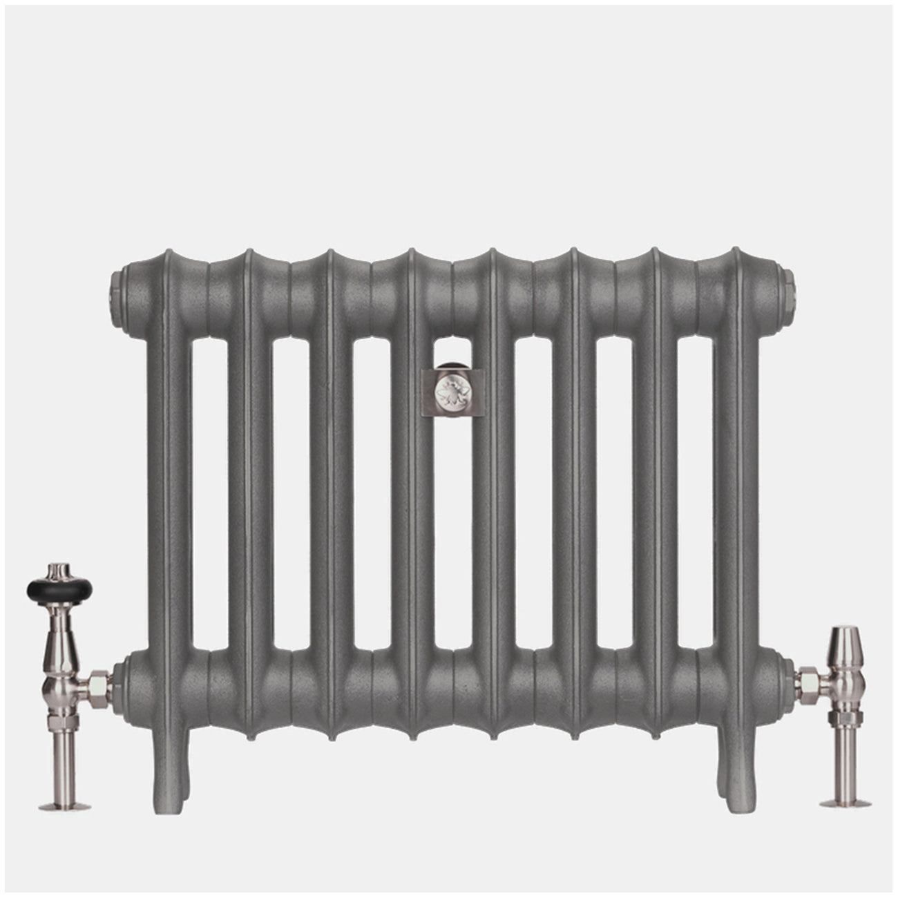 Emmeline I - Quartz Grey Cast Iron Column Radiator H465mm x W762mm 1 Column - Floor Standing