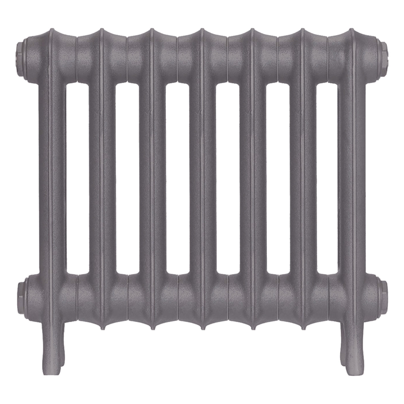 Emmeline I - Quartz Grey Cast Iron Column Radiator H407mm x W496mm 1 Column - Wall Hung