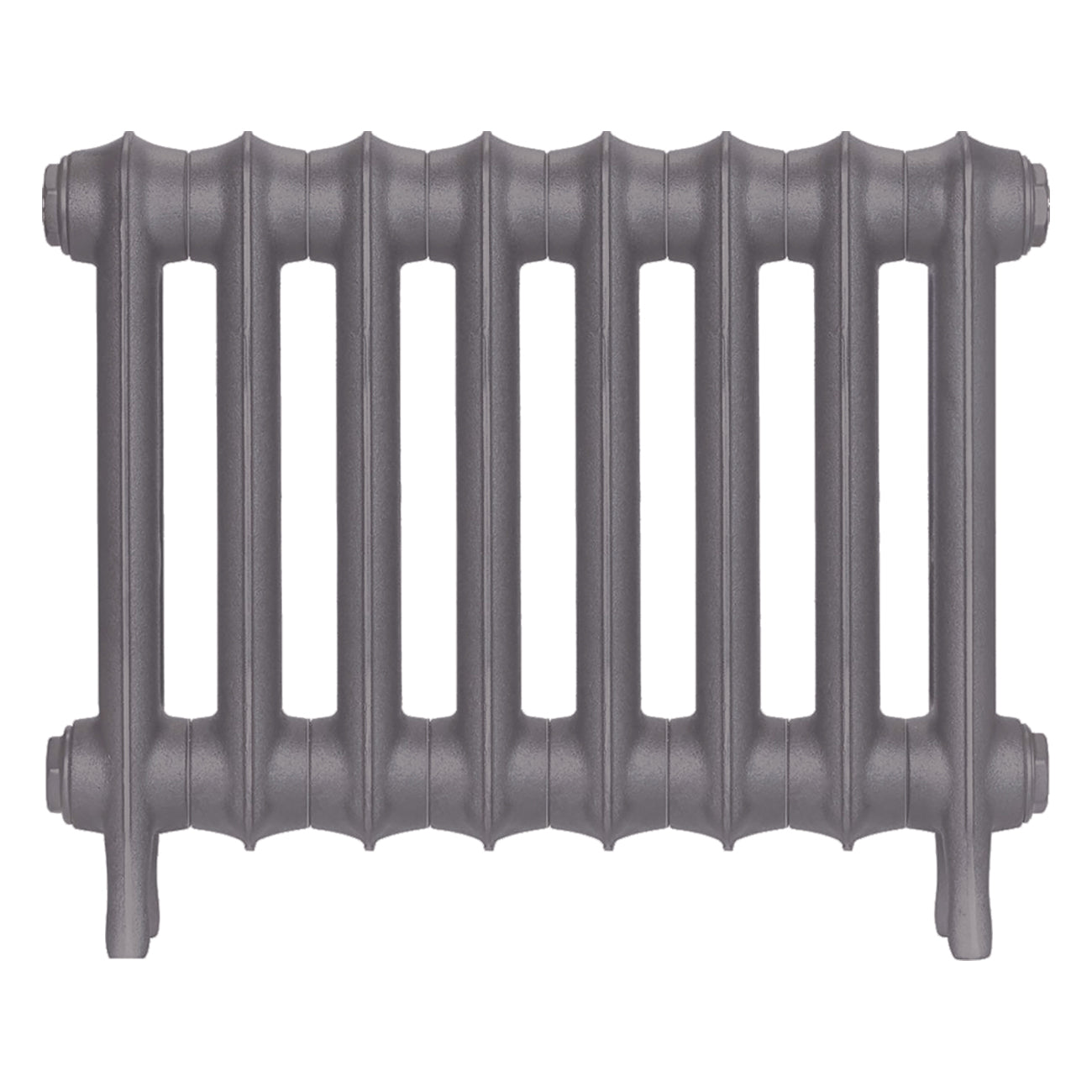 Emmeline I - Quartz Grey Cast Iron Column Radiator H407mm x W562mm 1 Column - Wall Hung