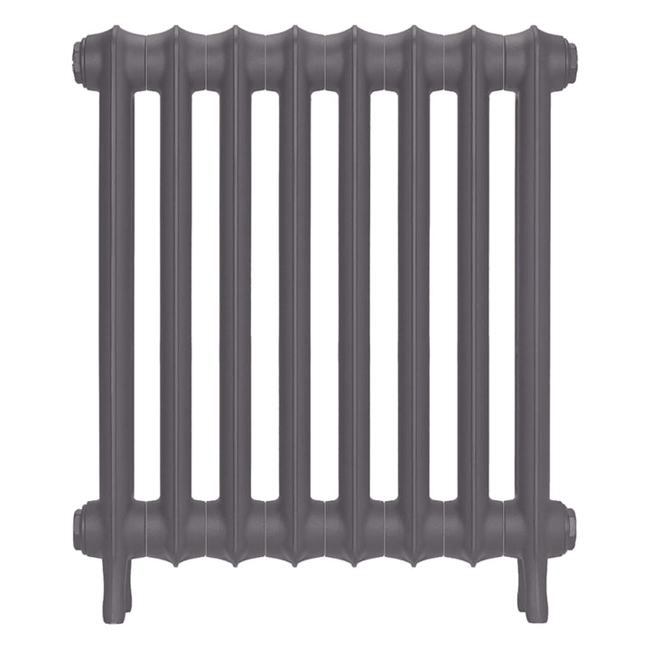 Emmeline I - Quartz Grey Cast Iron Column Radiator H607mm x W562mm 1 Column - Wall Hung