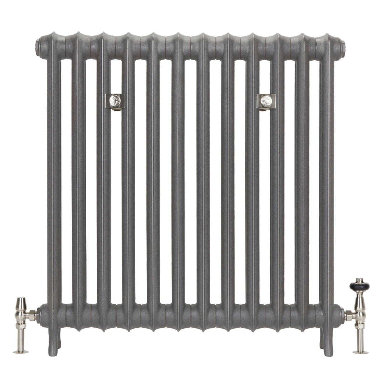 Emmeline I - Quartz Grey Cast Iron Column Radiator H865mm x W1028mm 1 Column - Floor Standing