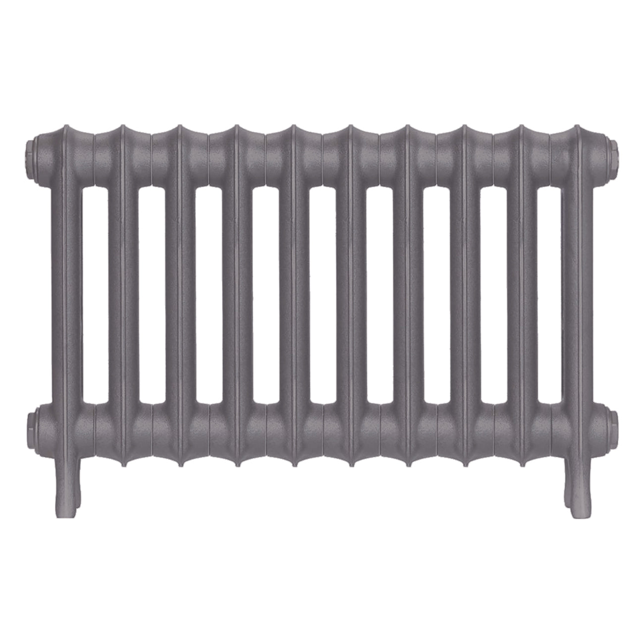 Emmeline II - Quartz Grey Cast Iron Column Radiator H413mm x W695mm 2 Column - Wall Hung
