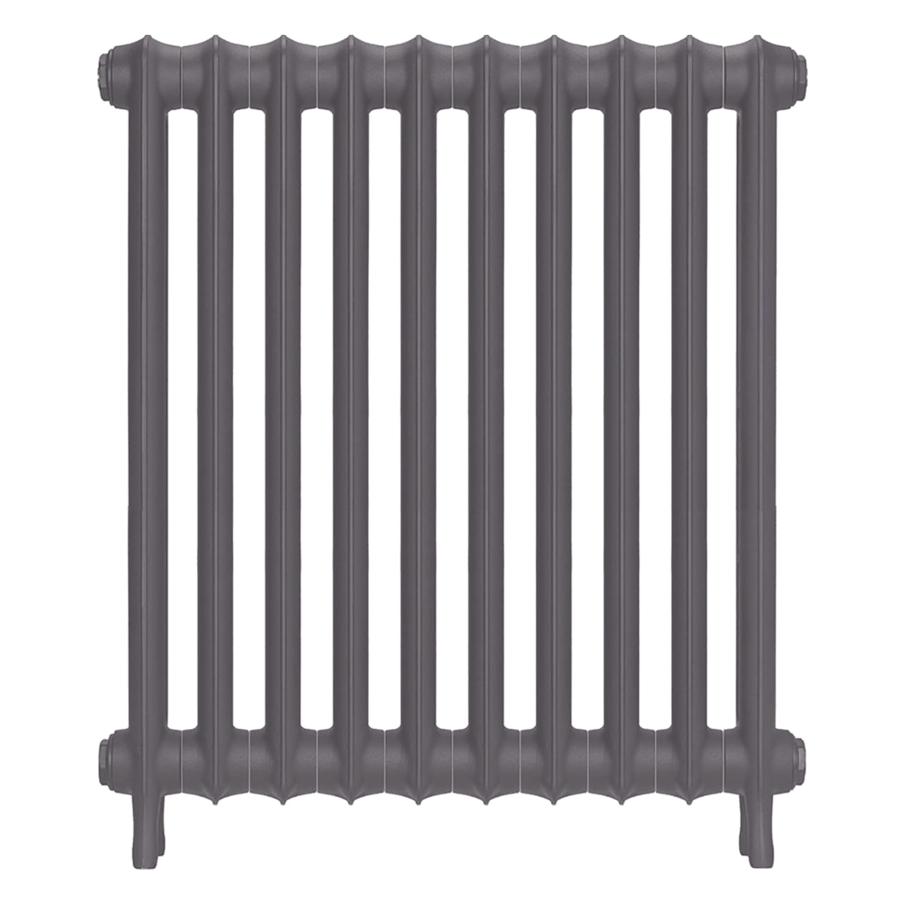 Emmeline II - Quartz Grey Cast Iron Column Radiator H813mm x W695mm 2 Column - Wall Hung