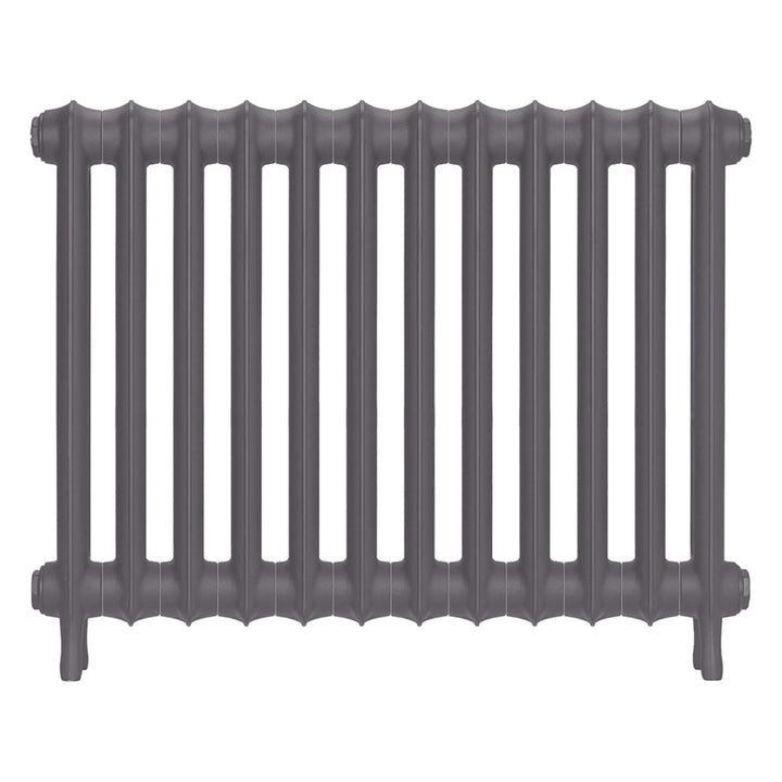 Emmeline II - Quartz Grey Cast Iron Column Radiator H613mm x W828mm 2 Column - Wall Hung