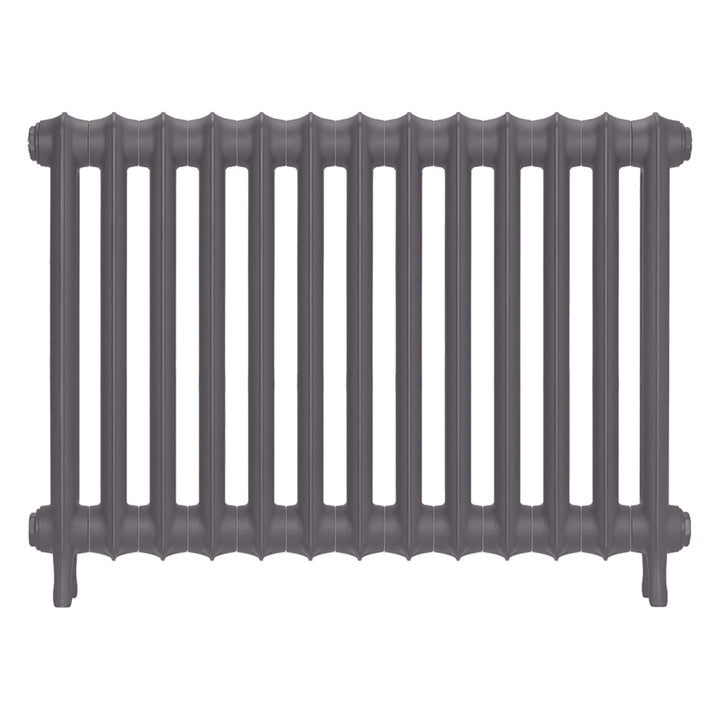 Emmeline II - Quartz Grey Cast Iron Column Radiator H613mm x W895mm 2 Column - Wall Hung