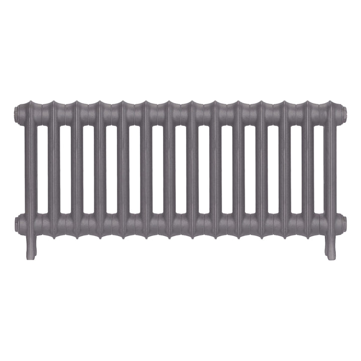 Emmeline II - Quartz Grey Cast Iron Column Radiator H413mm x W961mm 2 Column - Wall Hung