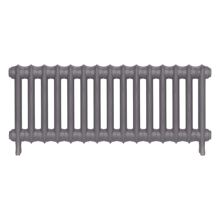 Emmeline II - Quartz Grey Cast Iron Column Radiator H413mm x W1028mm 2 Column - Wall Hung