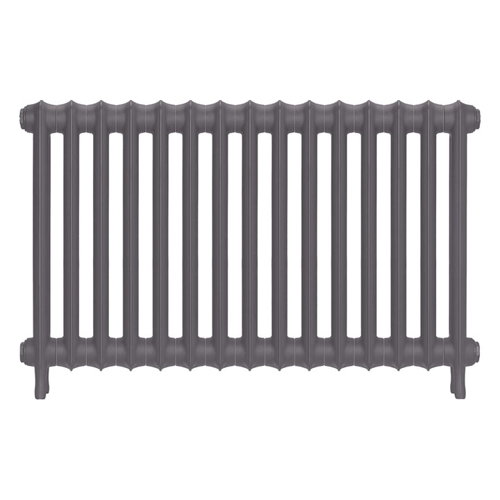 Emmeline II - Quartz Grey Cast Iron Column Radiator H613mm x W1028mm 2 Column - Wall Hung