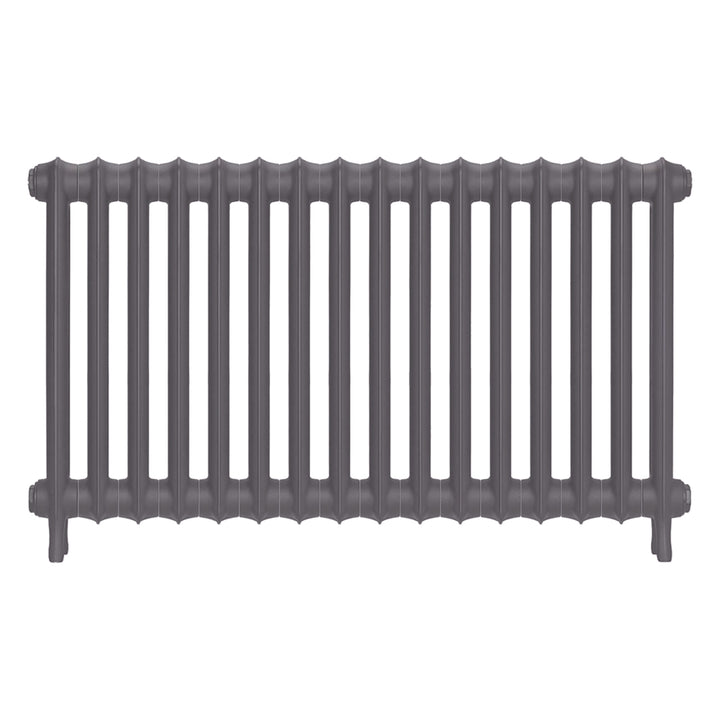Emmeline II - Quartz Grey Cast Iron Column Radiator H613mm x W1094mm 2 Column - Wall Hung