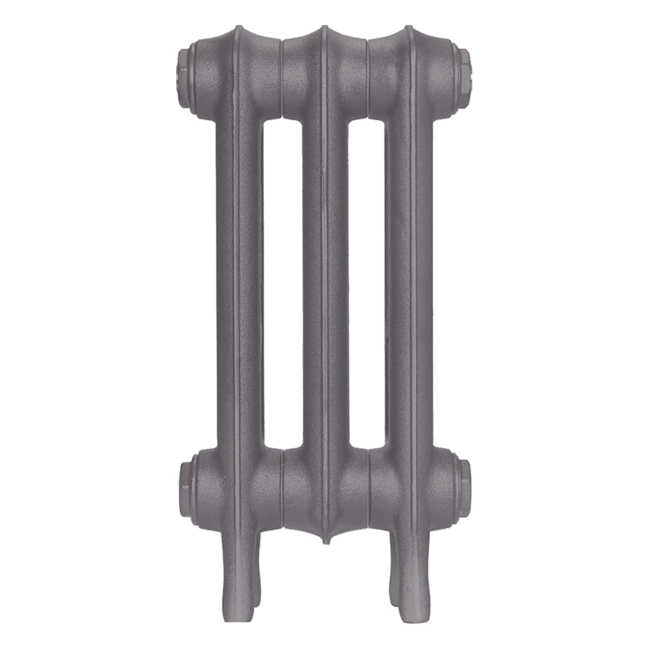 Emmeline II - Quartz Grey Cast Iron Column Radiator H413mm x W230mm 2 Column - Wall Hung