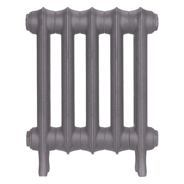 Emmeline II - Quartz Grey Cast Iron Column Radiator H413mm x W363mm 2 Column - Wall Hung