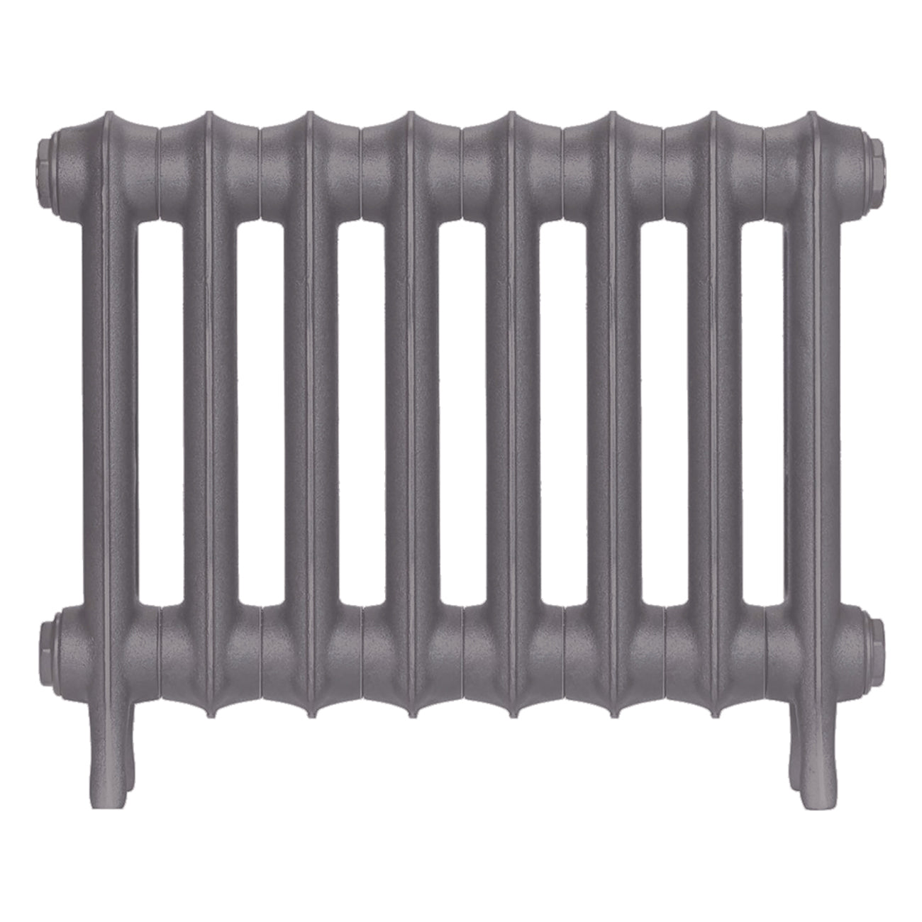 Emmeline II - Quartz Grey Cast Iron Column Radiator H413mm x W562mm 2 Column - Wall Hung