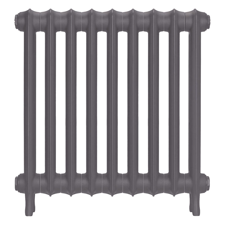 Emmeline II - Quartz Grey Cast Iron Column Radiator H613mm x W629mm 2 Column - Wall Hung