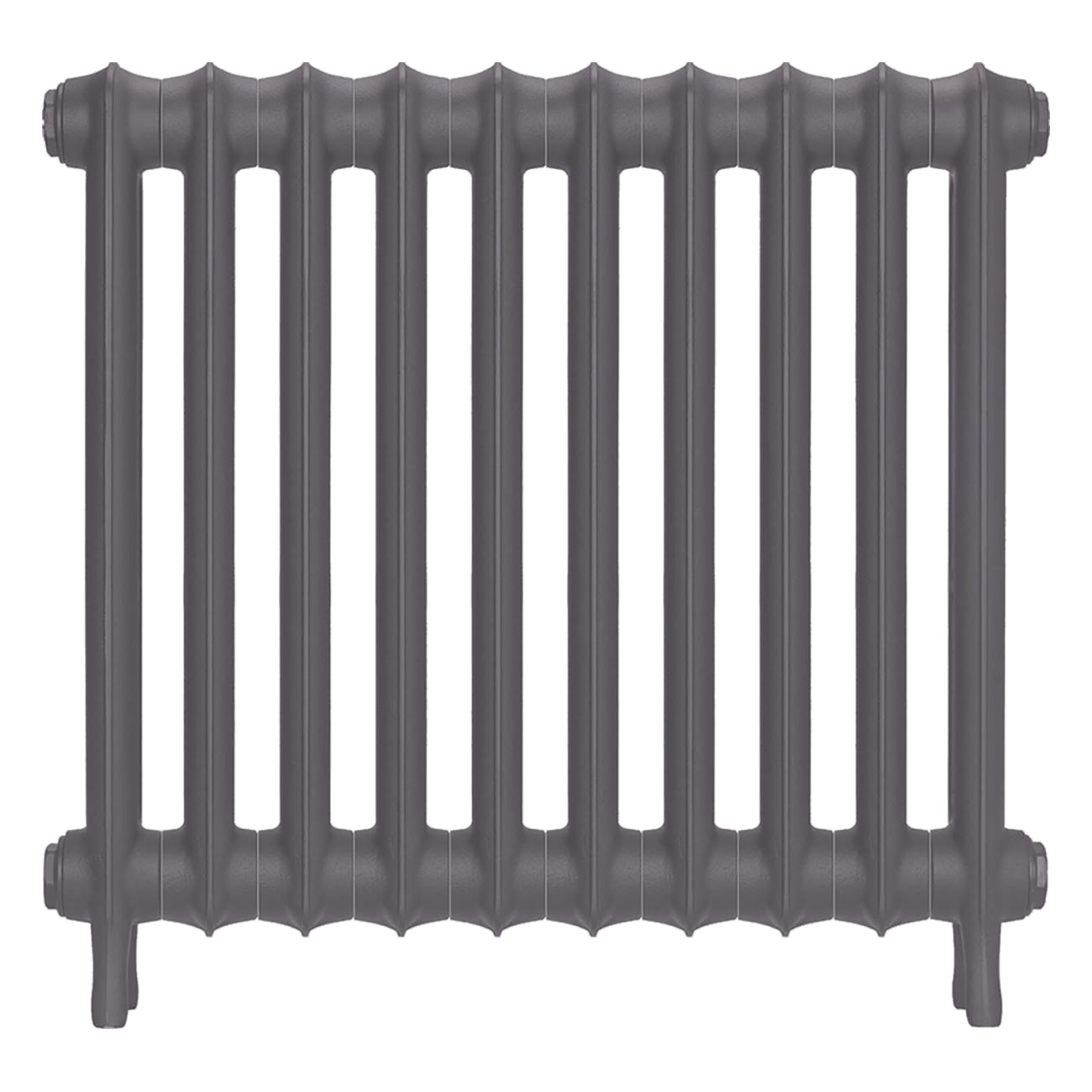 Emmeline III - Quartz Grey Cast Iron Column Radiator H616mm x W695mm 3 Column - Wall Hung