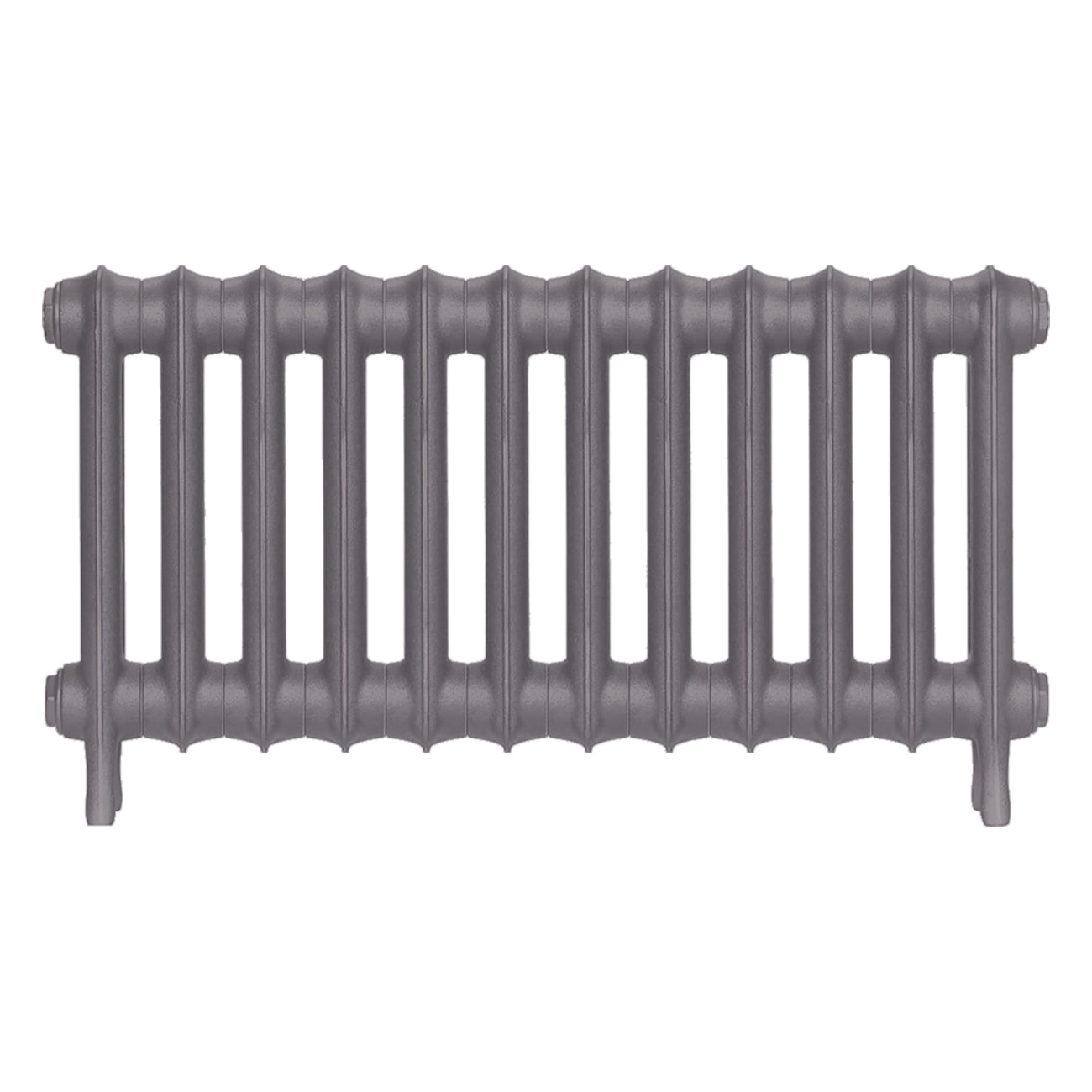Emmeline III - Quartz Grey Cast Iron Column Radiator H416mm x W828mm 3 Column - Wall Hung