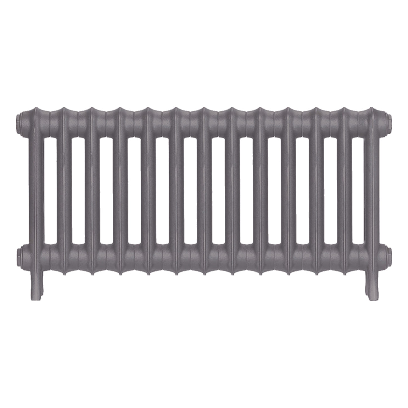 Emmeline III - Quartz Grey Cast Iron Column Radiator H416mm x W895mm 3 Column - Wall Hung