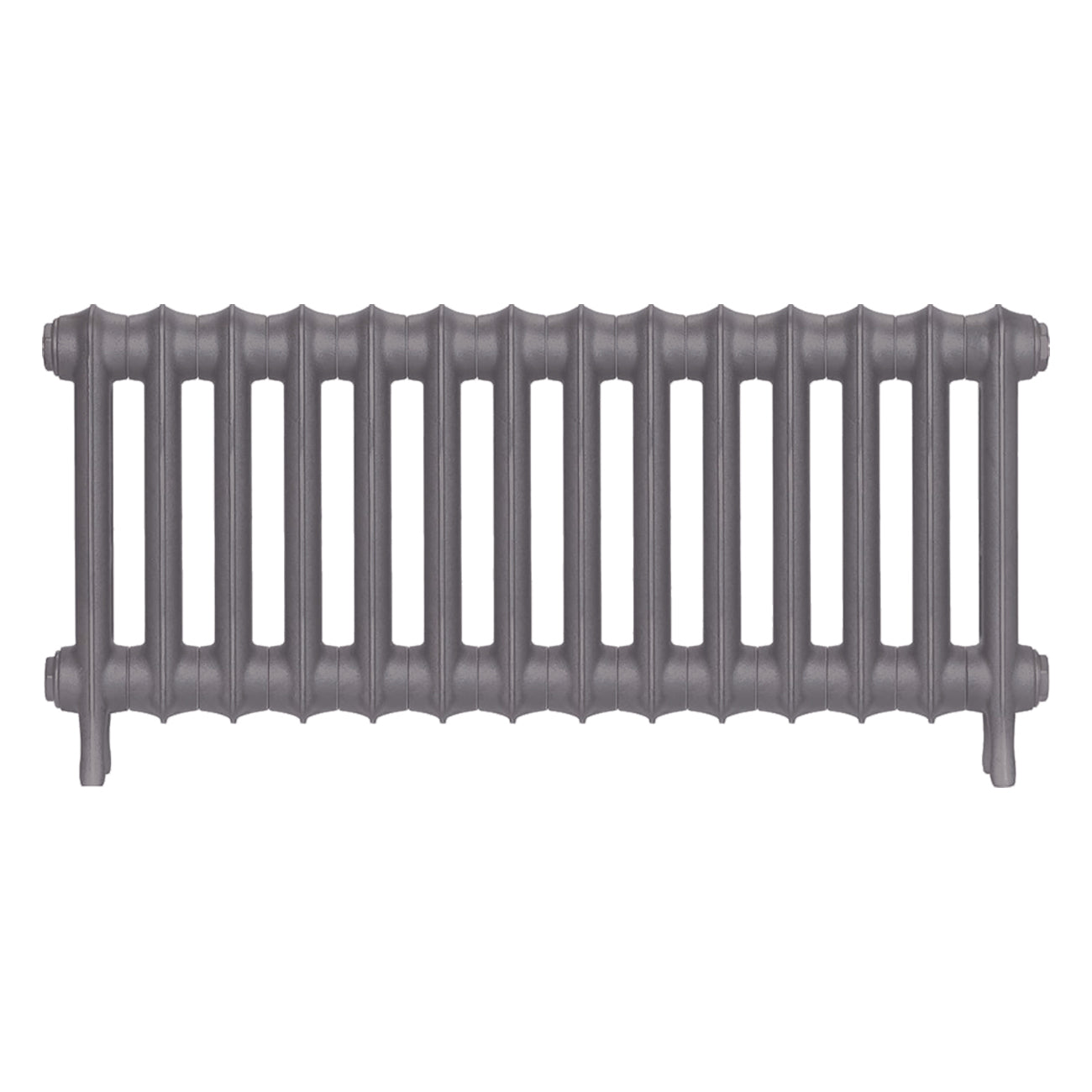 Emmeline III - Quartz Grey Cast Iron Column Radiator H416mm x W961mm 3 Column - Wall Hung