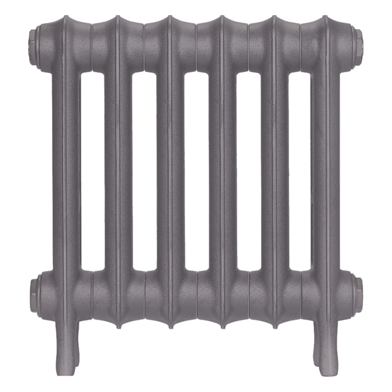 Emmeline III - Quartz Grey Cast Iron Column Radiator H416mm x W429mm 3 Column - Wall Hung