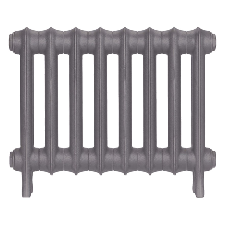 Emmeline III - Quartz Grey Cast Iron Column Radiator H416mm x W562mm 3 Column - Wall Hung