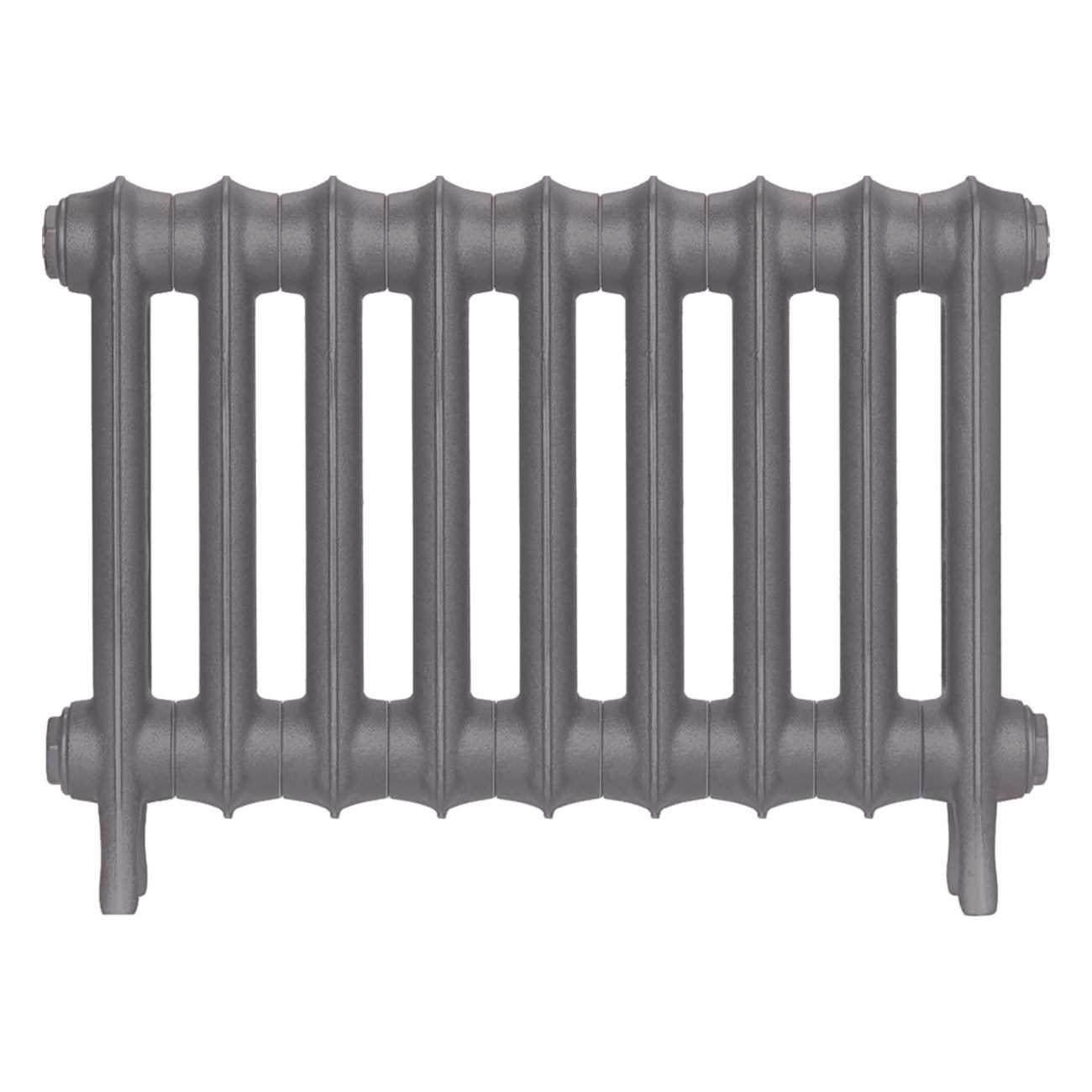 Emmeline III - Quartz Grey Cast Iron Column Radiator H416mm x W629mm 3 Column - Wall Hung
