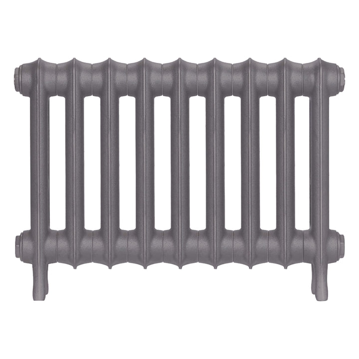 Emmeline III - Quartz Grey Cast Iron Column Radiator H416mm x W629mm 3 Column - Wall Hung