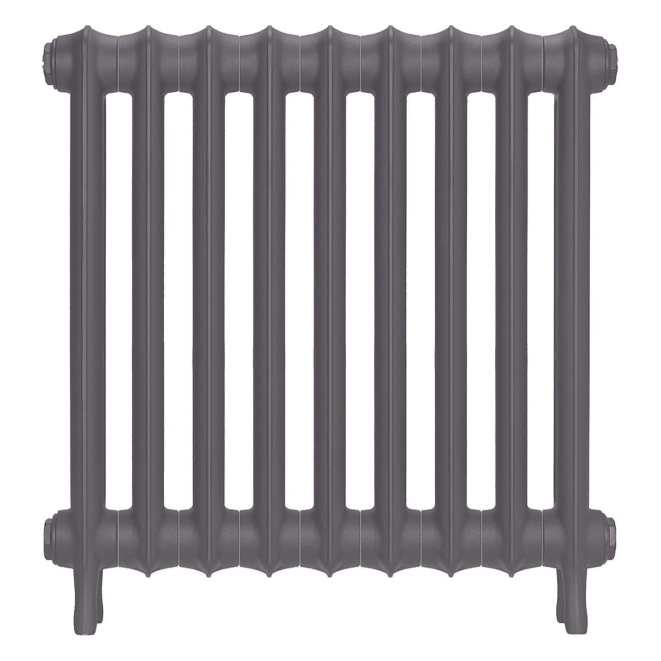 Emmeline III - Quartz Grey Cast Iron Column Radiator H616mm x W629mm 3 Column - Wall Hung