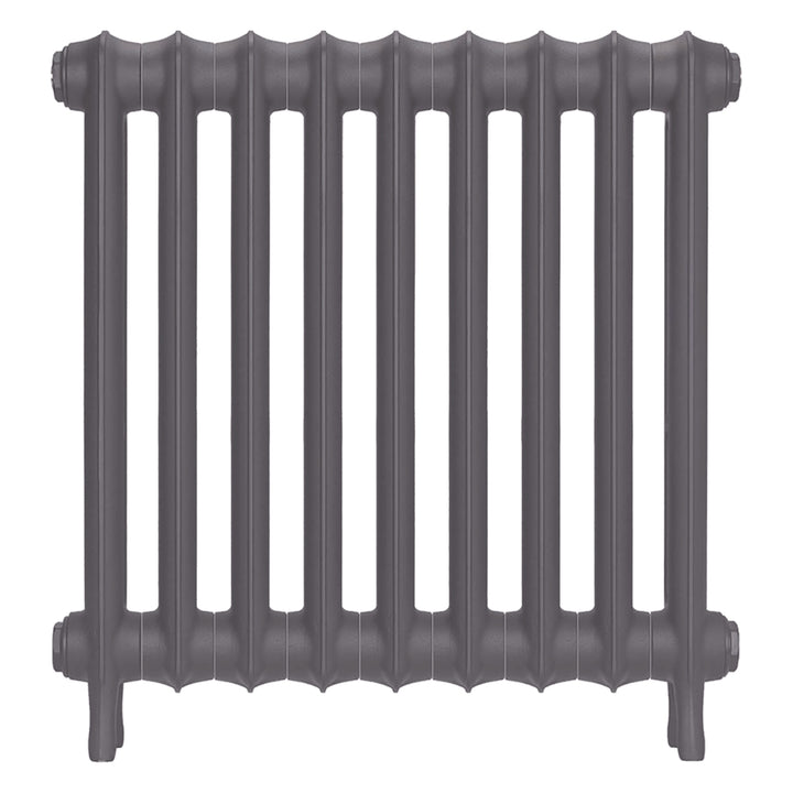 Emmeline III - Quartz Grey Cast Iron Column Radiator H616mm x W629mm 3 Column - Wall Hung