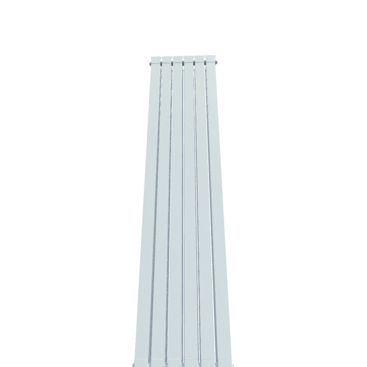 Formby - White Aluminium Flat Top Vertical Radiator H2046mm x W500mm