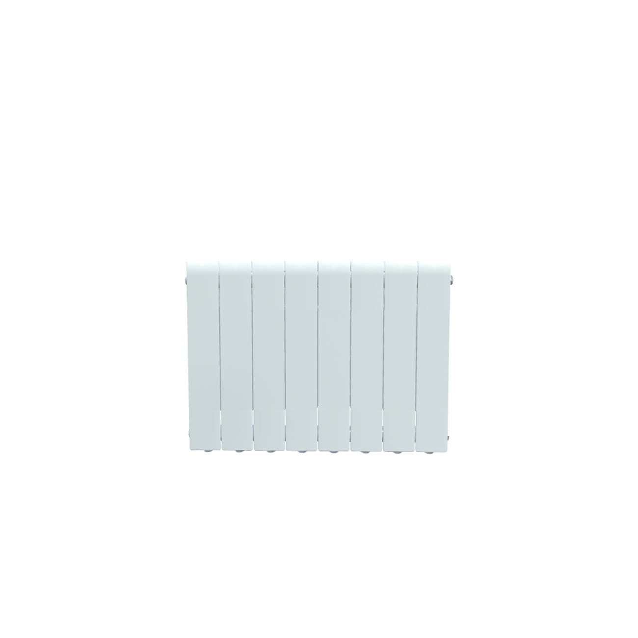Formby - White Aluminium Flat Top Horizontal Radiator H440mm x W660mm