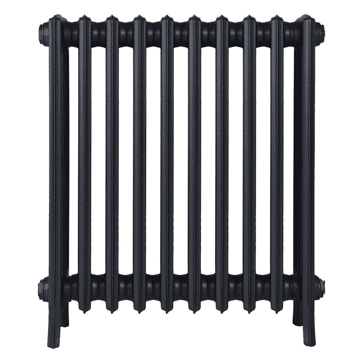 Grace - Astral Grey Dark Cast Iron Column Radiator H700mm x W635mm 4 Column - Wall Hung